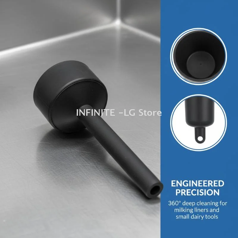 

1 шт. I.D. Чаша для промывки молочников с длинной ручкой 55 мм, для очистки молочных трубок, надувная, для промывки и очистки, с поддоном