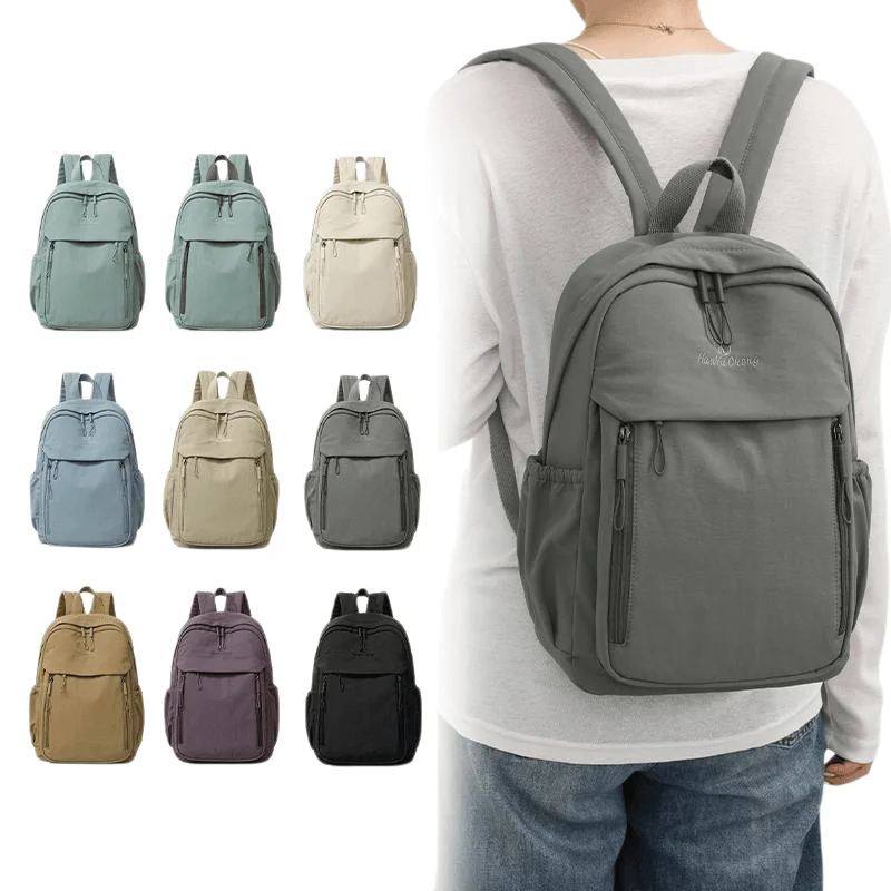 Women's Minimalist Lightweight Small Backpack Casual Daypack Ultra Light Travel Bag Nylon Resistant Compact Purse for On-the-Go