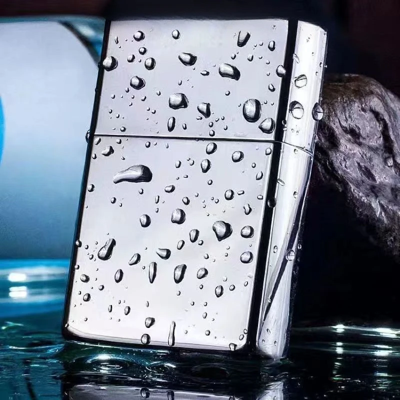 Classic Gasoliine Lighter Metal Grinding Wheel Kerosiene Lighter Men's Smoking Tool Accessories Can Be Customized with Patterns