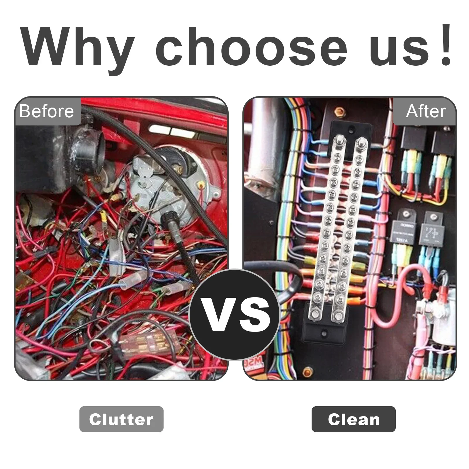 24 محطات حافلة بار توزيع الطاقة كتلة صف مزدوج 150A 48 فولت تيار مستمر مع غطاء M4 M6 محطة ترصيع لسيارة قارب شاحنة RV تخييم #5