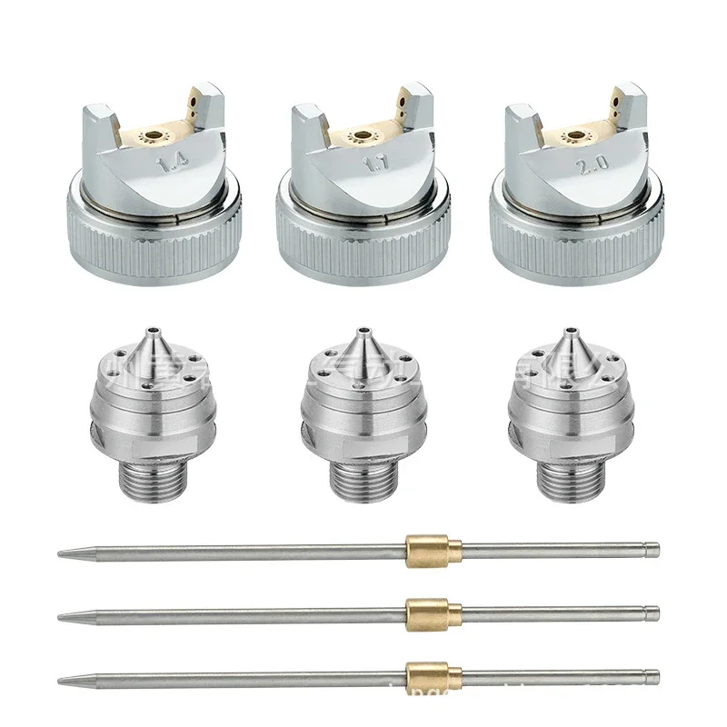 Spray gun accessories H-827 1.4 mm/1.7mm/2.0mm Needle cap Three-piece set Pneumatic components spare parts Spray gun accessories