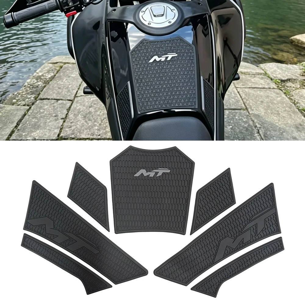 Akcesoria motocyklowe do CFMOTO 450MT 450 MT 450 MT450 2024 2025, gumowe naklejki dekoracyjne i ochronne na zbiornik paliwa.