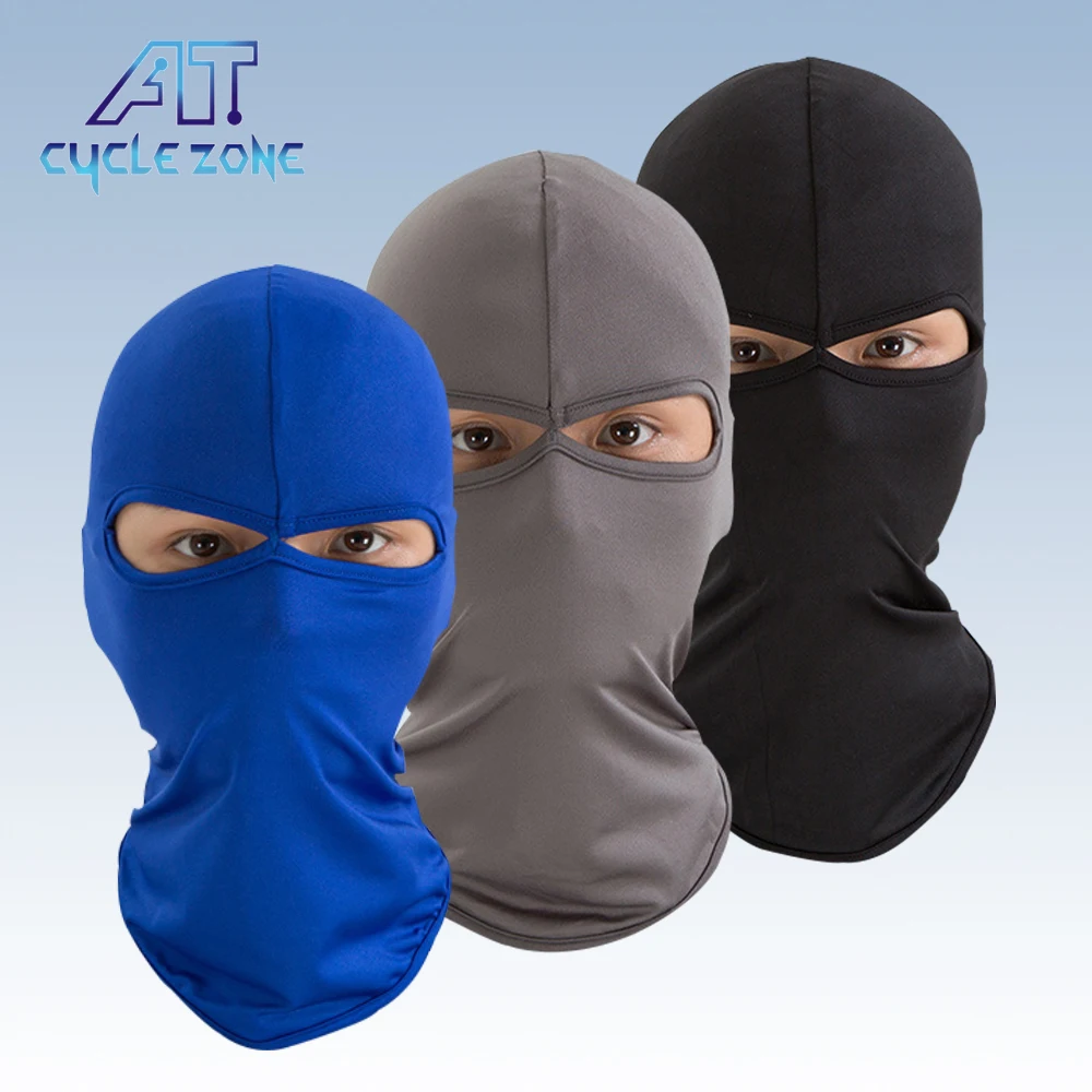 Full Face Balaclava Scarf Ski Cycling Full Face Cover 2 Holds Winter Windproof Neck Head Warmer Men Cap Helmet Liner