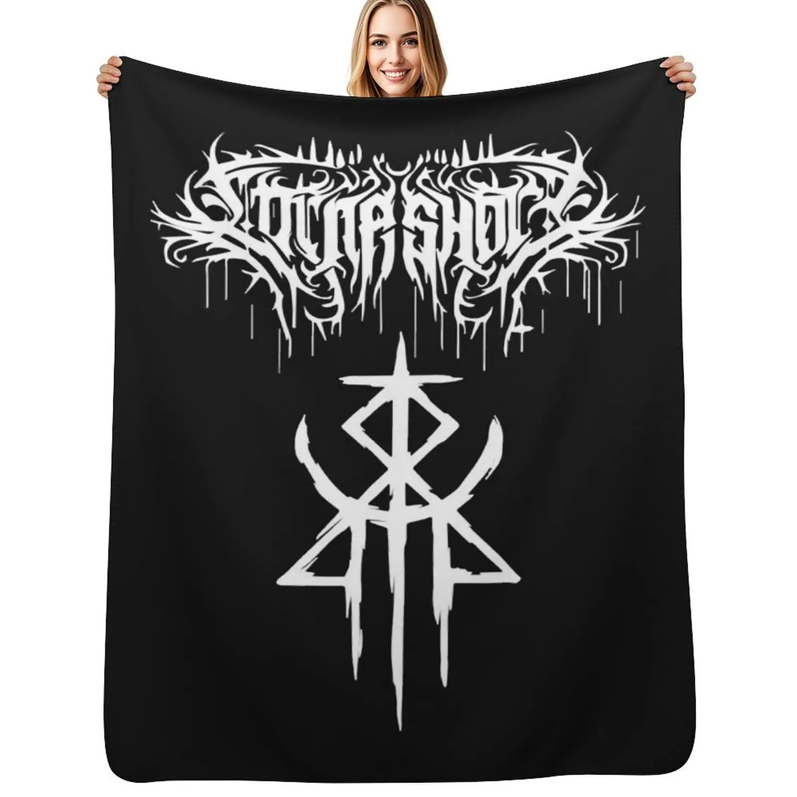 

Lorna Shore - Immortal Fan-Made Logo Classic Essential T-Shirt.png Throw Blanket Kid'S christmas gifts Beautifuls Blankets