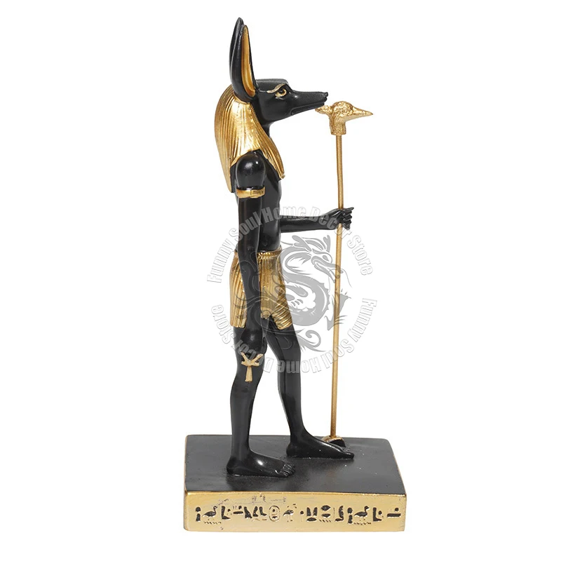 Ancient Egypt Anubis God of Death Statue Model Tourist Souvenir Home Office Room Desk Decor Accessorie Furnishing Articles Gifts - Image 4