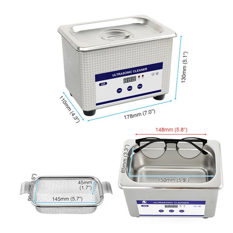 -Вересень, бытовая портативная ультразвуковая чистящая машина для часов, очков, ювелирных изделий, брекетов, маленькая ультразвуковая чистящая машина U