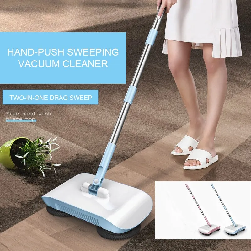 Floor Cleaning Machine Clean Household Sweep Lazy Kitchen Washer Vacuum Mop Magic Broom Robot Handle Sweeper Handy With Combo