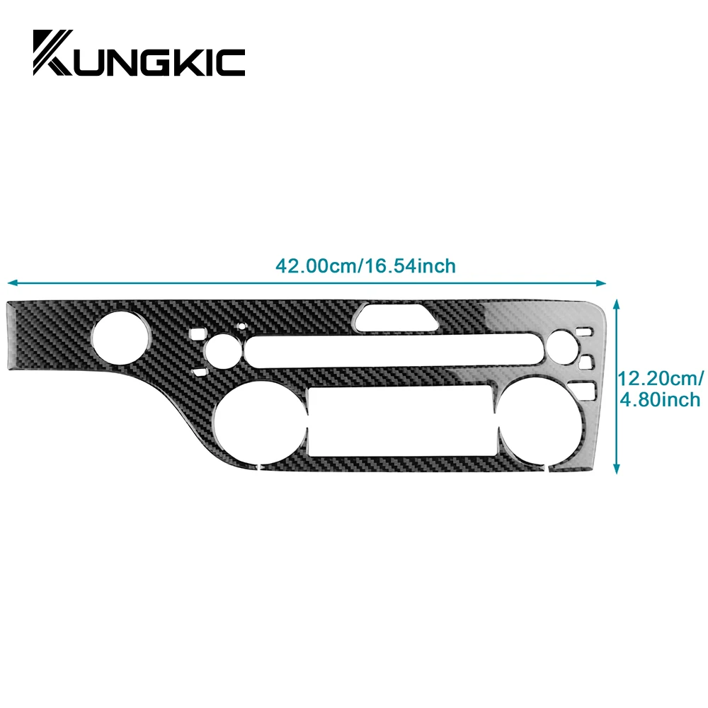 

Real Soft Carbon Fiber For KIA Sportage QL 2017 2018 2019 2020 2021 LHD Car Central Control Button Panel Sticker Interior Trim