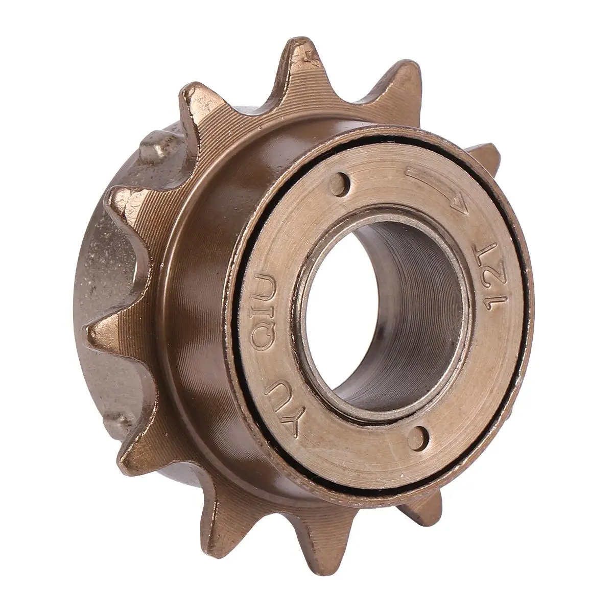 

12T Bike 12 Tooth Large Hole Inner Diameter 34MM Steel Brown Plastic Table Smooth Rotation Easy Install