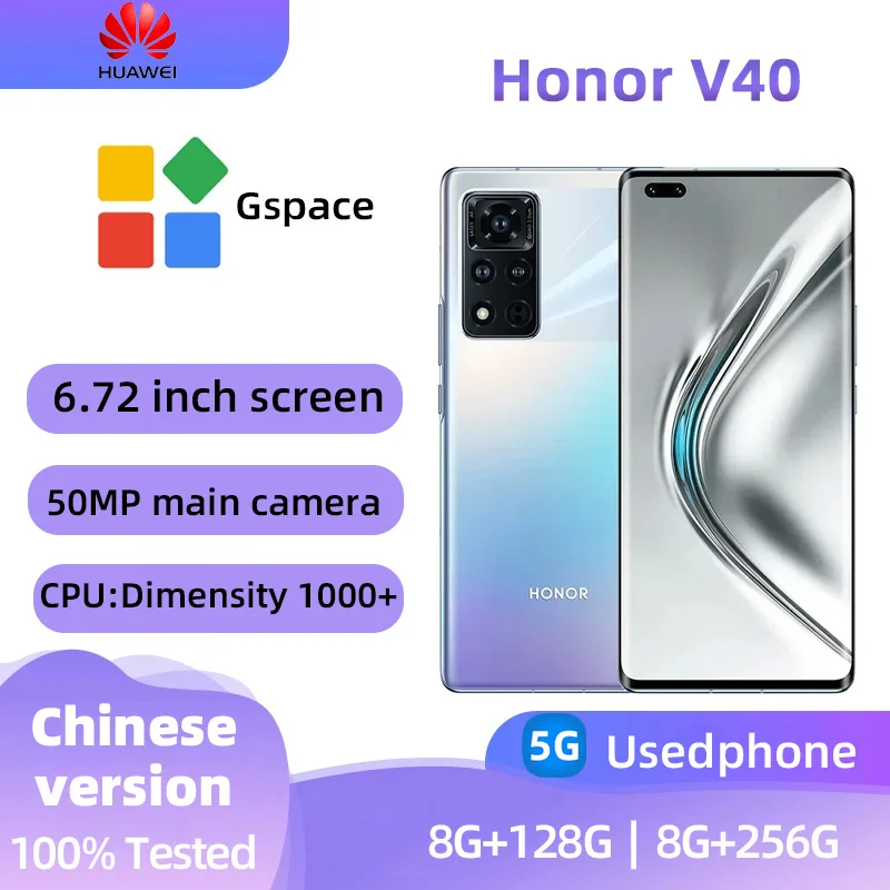 Honor V40 5G mobile phone 8GB RAM 128GB 256GB Dimensity 1000+ Octa Core 6.72