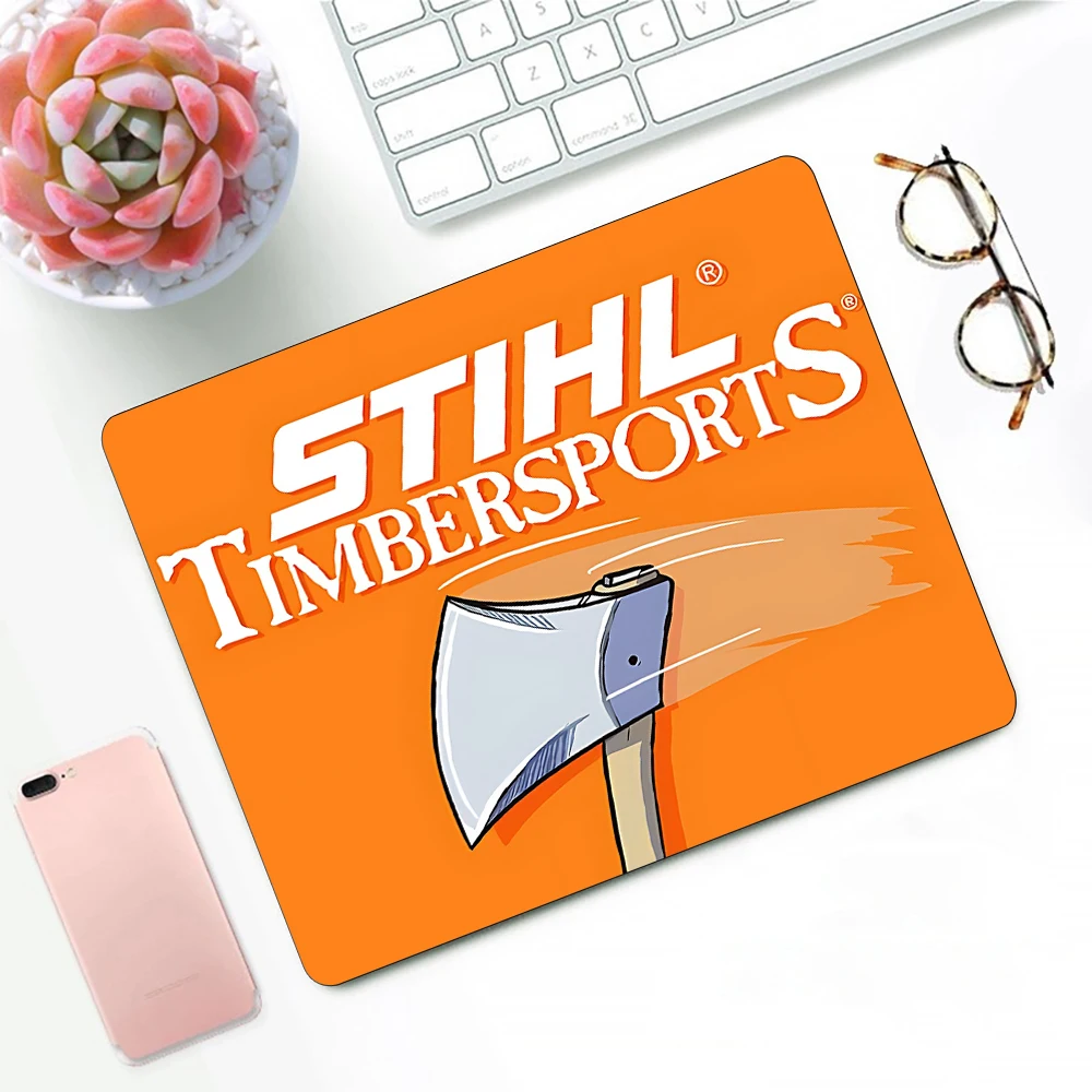 

Chainsaw STIHL Gaming Mouse Pad XS Small Mousepad For PC Gamer Desktop Decoration Office Mouse Mat Deskmat Rug