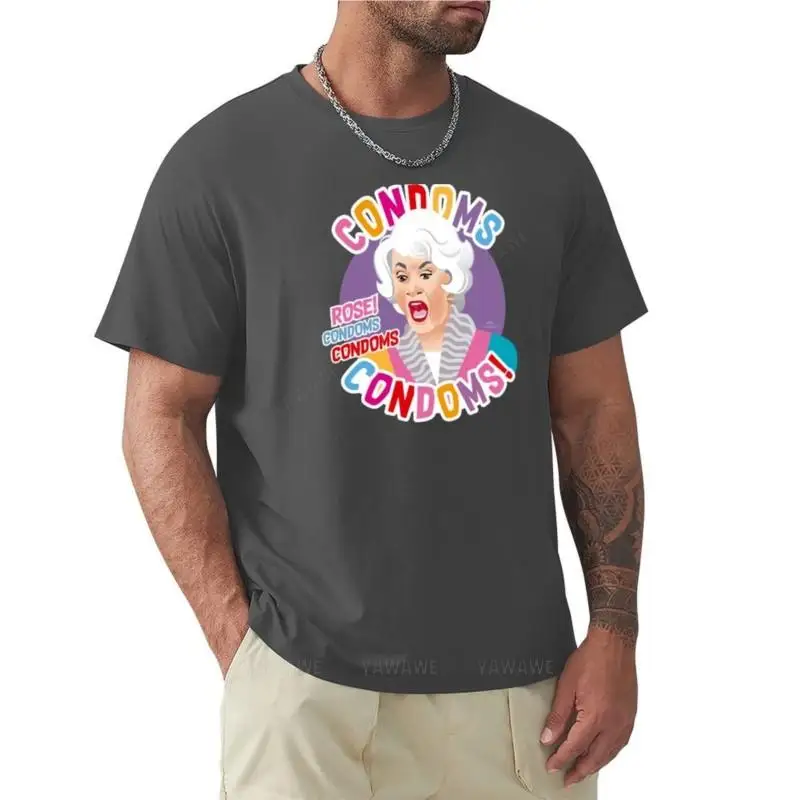 2025 nuevo modelo de condones, ¡Rosa! Camiseta anime ropa s camisa con estampado animal camisetas para hombre Camiseta de algodón para hombre Camiseta de verano para hombre