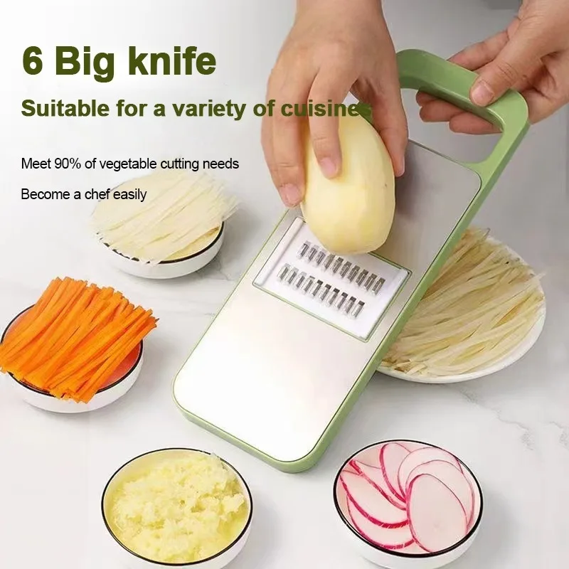 

1PC Multi Functional Vegetable Slicer Potato Shred Slicer Coarse Shred Slicer Kitchen And Household Slicer Scraper And Eraser