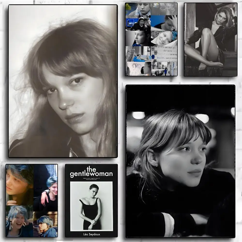 Glamorous French Chic L-Lea Seydoux Poster Modern Home Decor & Interior Design | Wall Art Collection