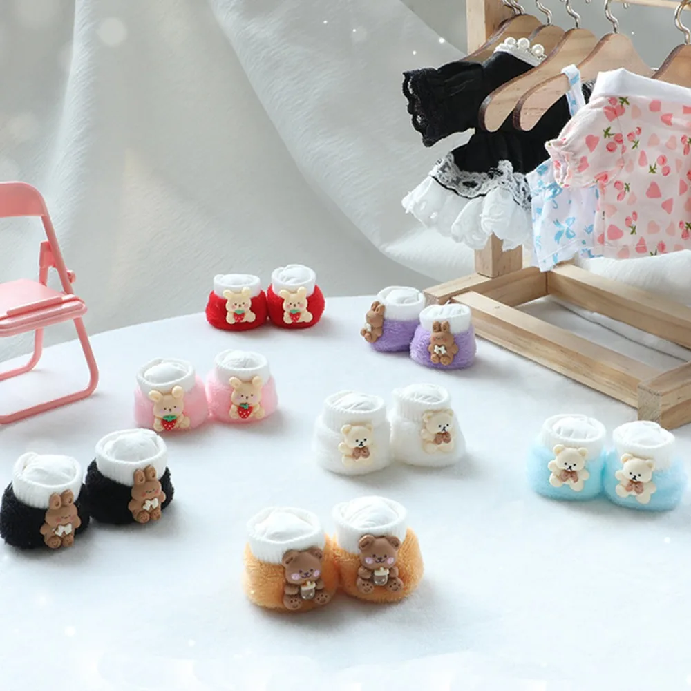 1/12 Dolls 20cm Soft Doll Shoes Soft Rabbit Idol Dolls Plush Shoes Bear Multiple Colors 20cm Dolls Plush Shoes