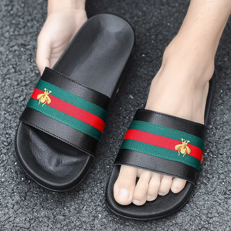 Fashion Brand Men's Slippers Soft Non-Slip Wear Sandals Men's Leisure Summer Indoor and Outdoor Slippers Men's New Style 39-46
