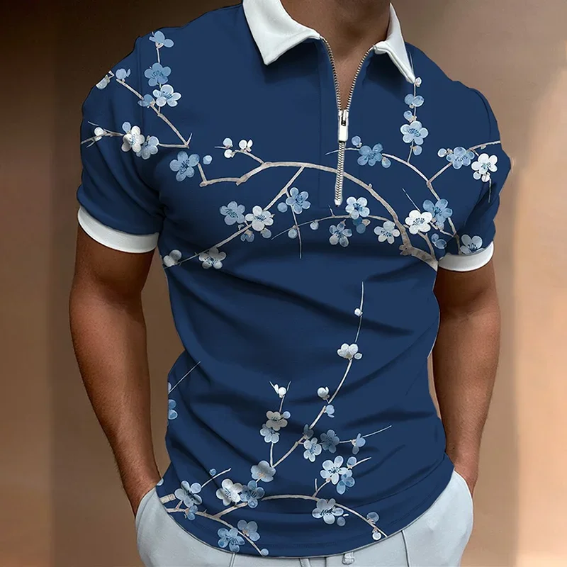 

European and American Plus Size Men's Fashion Short Sleeve Polo Shirt Popular Hot Selling Style