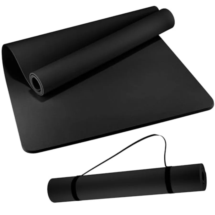 

Extra Wide Yoga Mat 72"x 32" - Non Slip TPE Exercise Mat for Home Workout, 6mm High-Density Large Yoga Mat for Men and Women, E