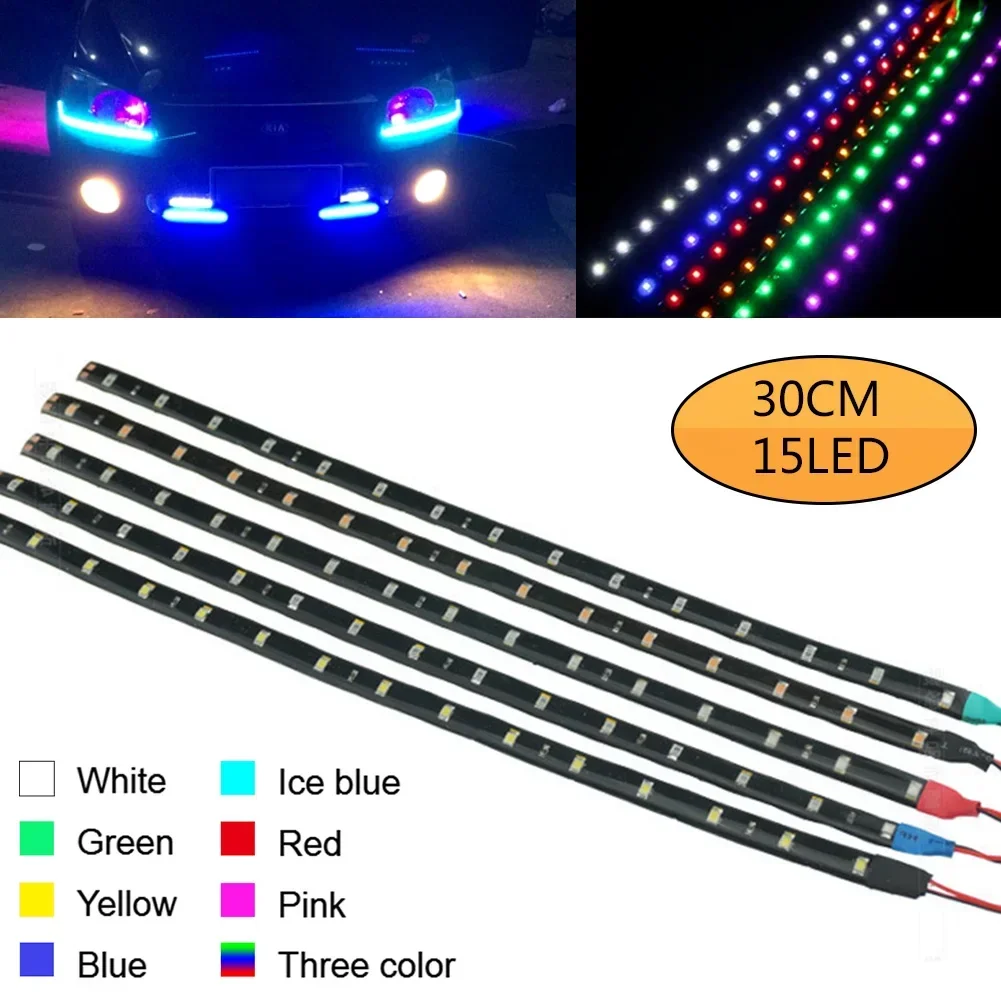 車の室内灯,装飾的なアンビエントライト,フレキシブルな雰囲気,防水,15smd,30cm