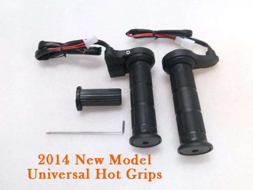 

Hot Grips 12V Universal Motorcycle Scooter Handlebar Heated Grips Fit 7/8" 22mm HANDLE BAR THROTTLE 3 STAGE Heating Set