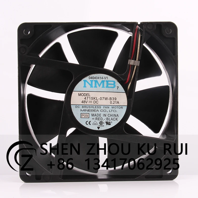 4715kl-07w-b39 Cooling Fan for NMB DC48V 0.21A 120X120X38MM 12038 12CM Frequency Conversion Server Heat Dissipation