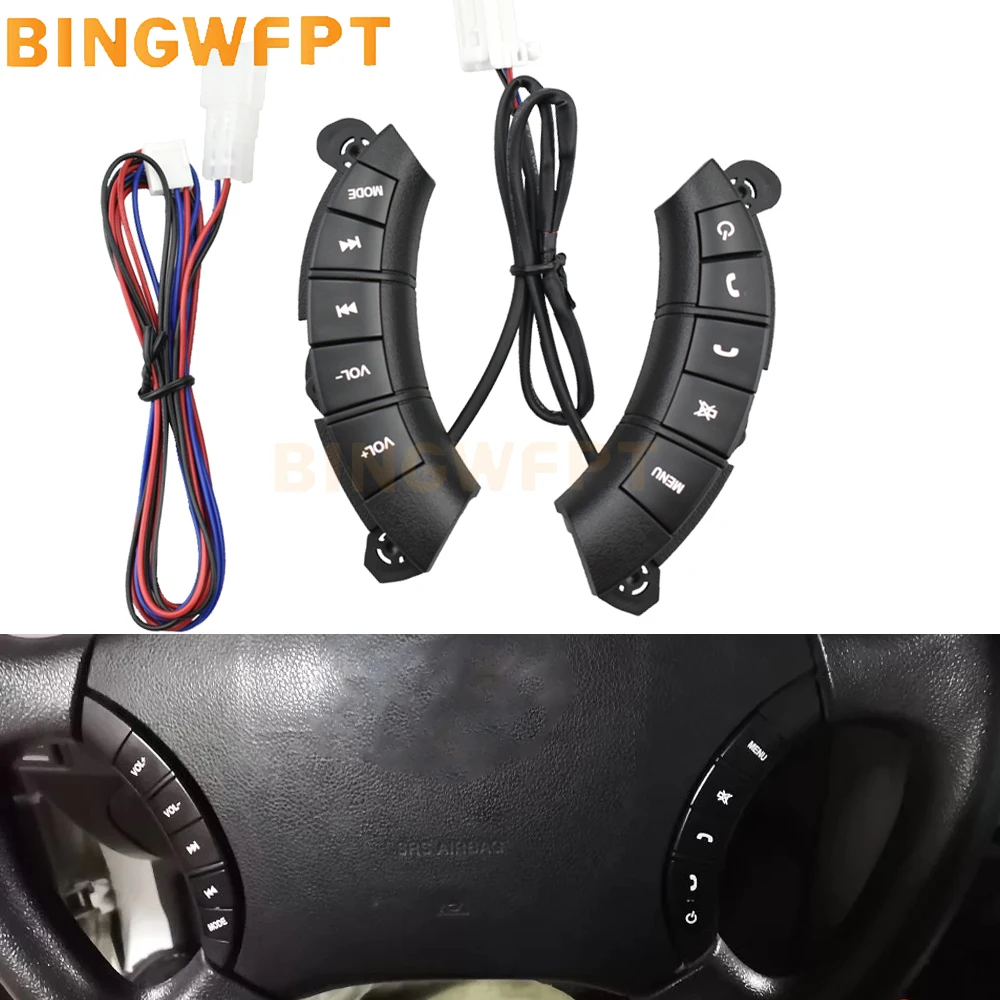 Button Switches for Great Wall Hover H3 H5 Steering Wheel Audio Control Switch Button Accessories