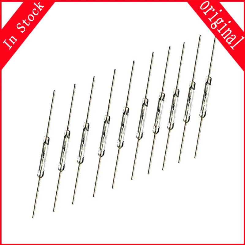 Interruptor de indução magnética de palheta N/O, interruptor normalmente aberto, 2x14mm, em estoque, 10 PCes por lote
