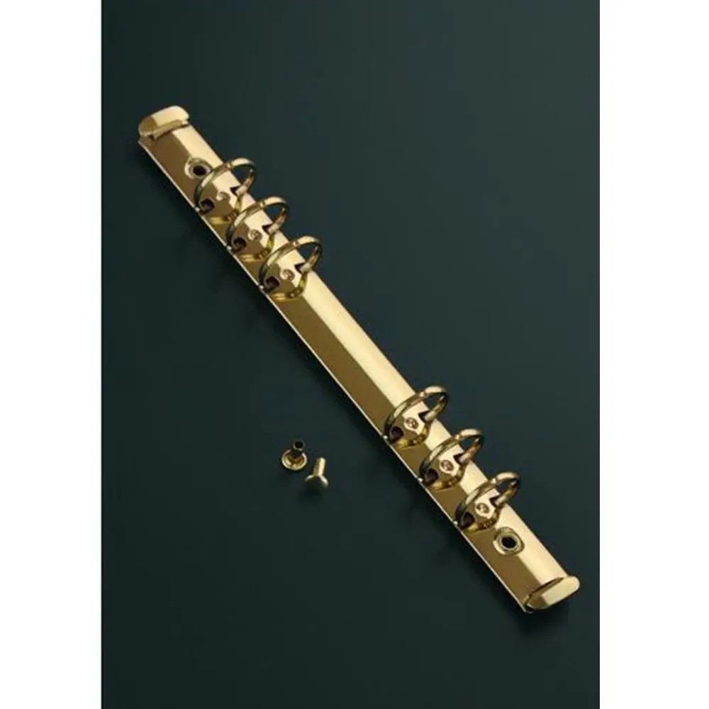 Metal Stationery Paper Fasteners DIY Album Diary Detachable A5 A6 File Folder Paper Binder Paper Binding Clips Loose Leaf Ring