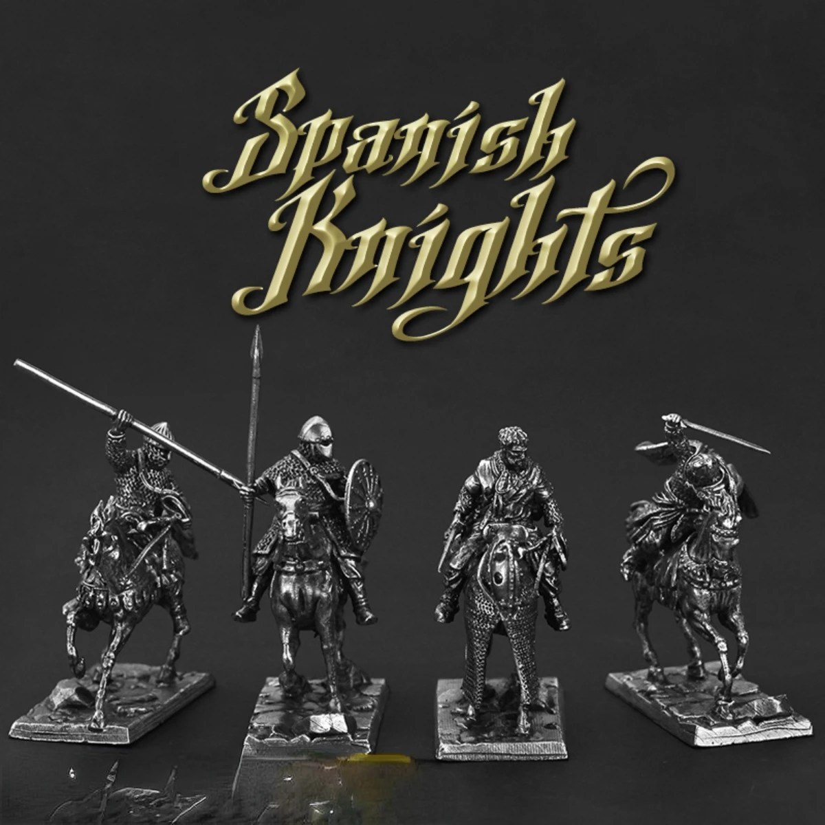 Pure Copper Military Spanish Cavalry Knight Warrior Model Miniature Gift Armor Action Figure Medieval Warring Metal Ornament Toy