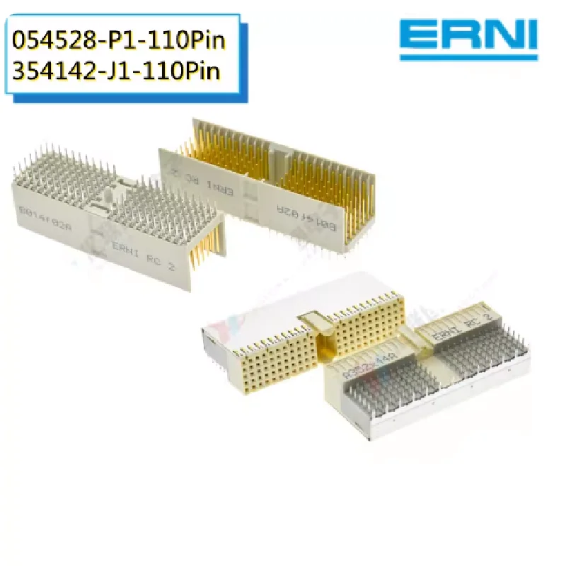 

1 шт./лот Оригинальный разъем ERNI Electronics 054528, тип A, вертикальный, 2 мм, экранированный, P1 5*22 110P, 354142