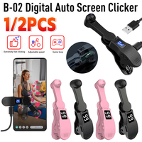 Auto Screen Clicker Mini Simulated Finger Phone Clicking Clicker Clip-on Video Live Liker Game Screen Touch Device for Phone App