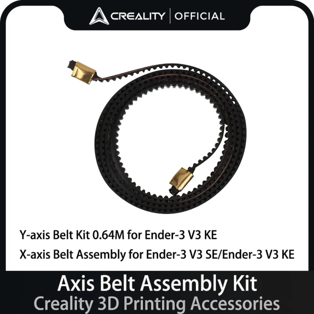 Creality Official Y-axis Belt Kit 0.64M for Ender-3 V3 KE X-axis Belt Assembly for Ender-3 V3 SE/Ender-3 V3 KE 3D Printing Parts