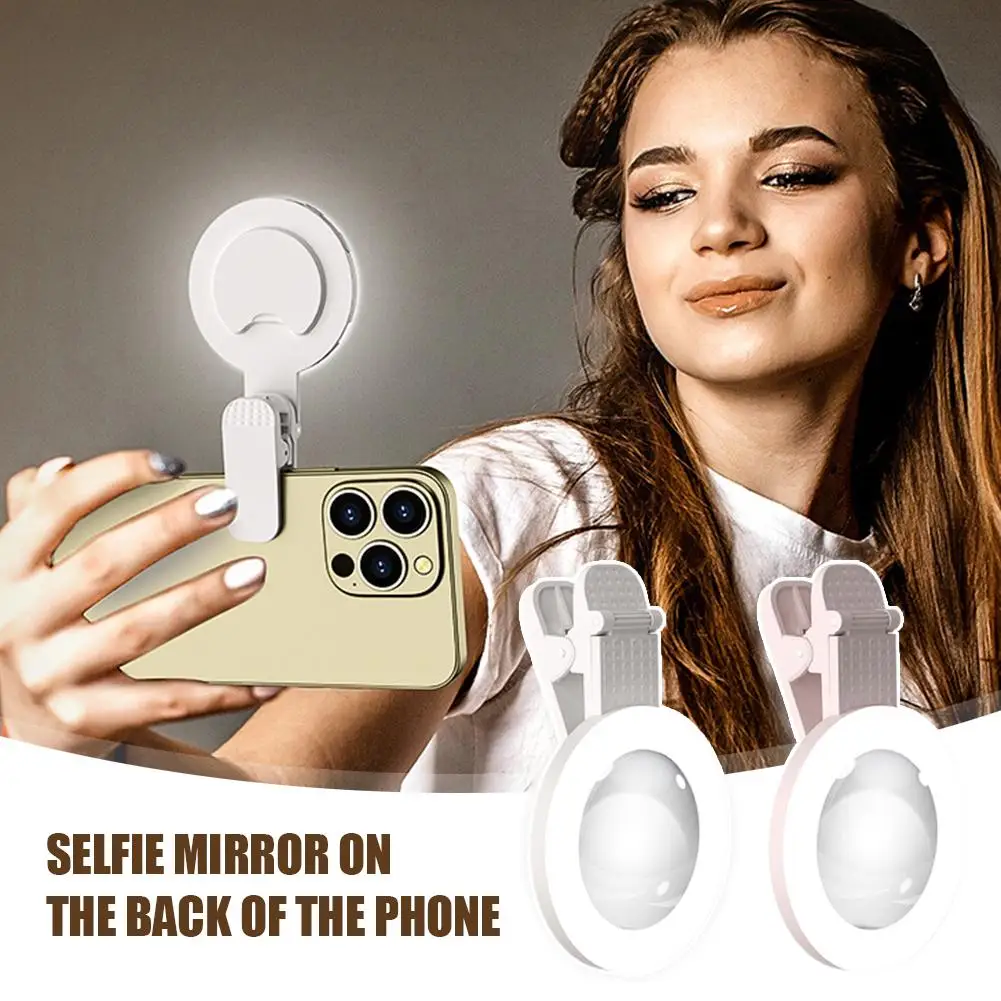 Mobile Phone Back Selfie Mirror Magic Net Red Live Beauty In Selfie Fill Convenient Accessories Light Two One W3U4