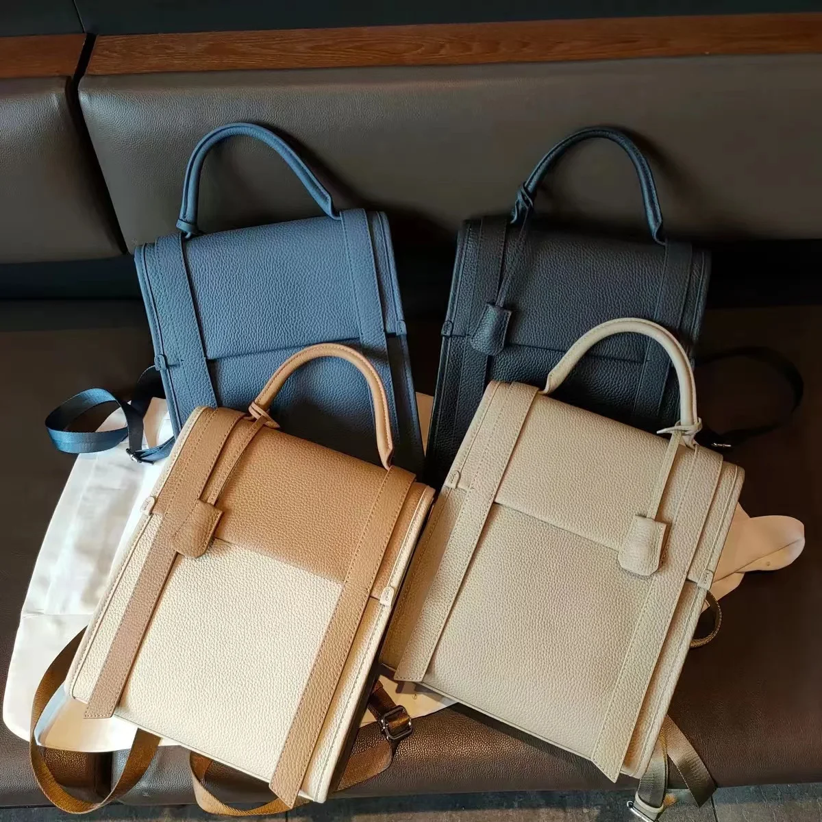 2022 nuovo zaino da donna zaino di grande capacità primo strato pelle bovina borsa da viaggio di tendenza moda stile coreano