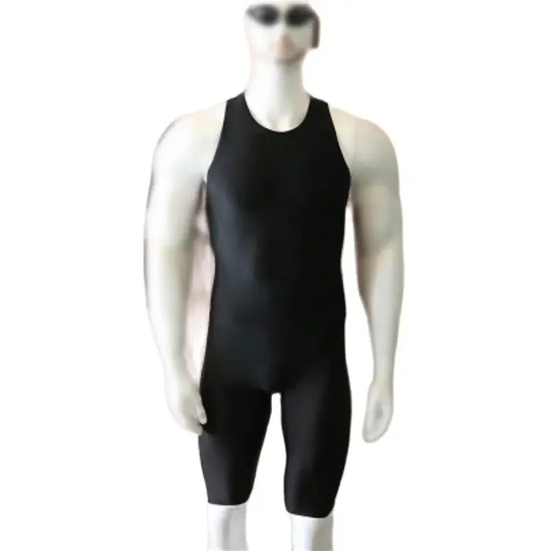 

Competitive Swimming One-Piece Swimsuit Mens Tank Top One-piece Swimsuit Soft Ultra-Thin Body Sculpting Clothing Male Jumpsuit