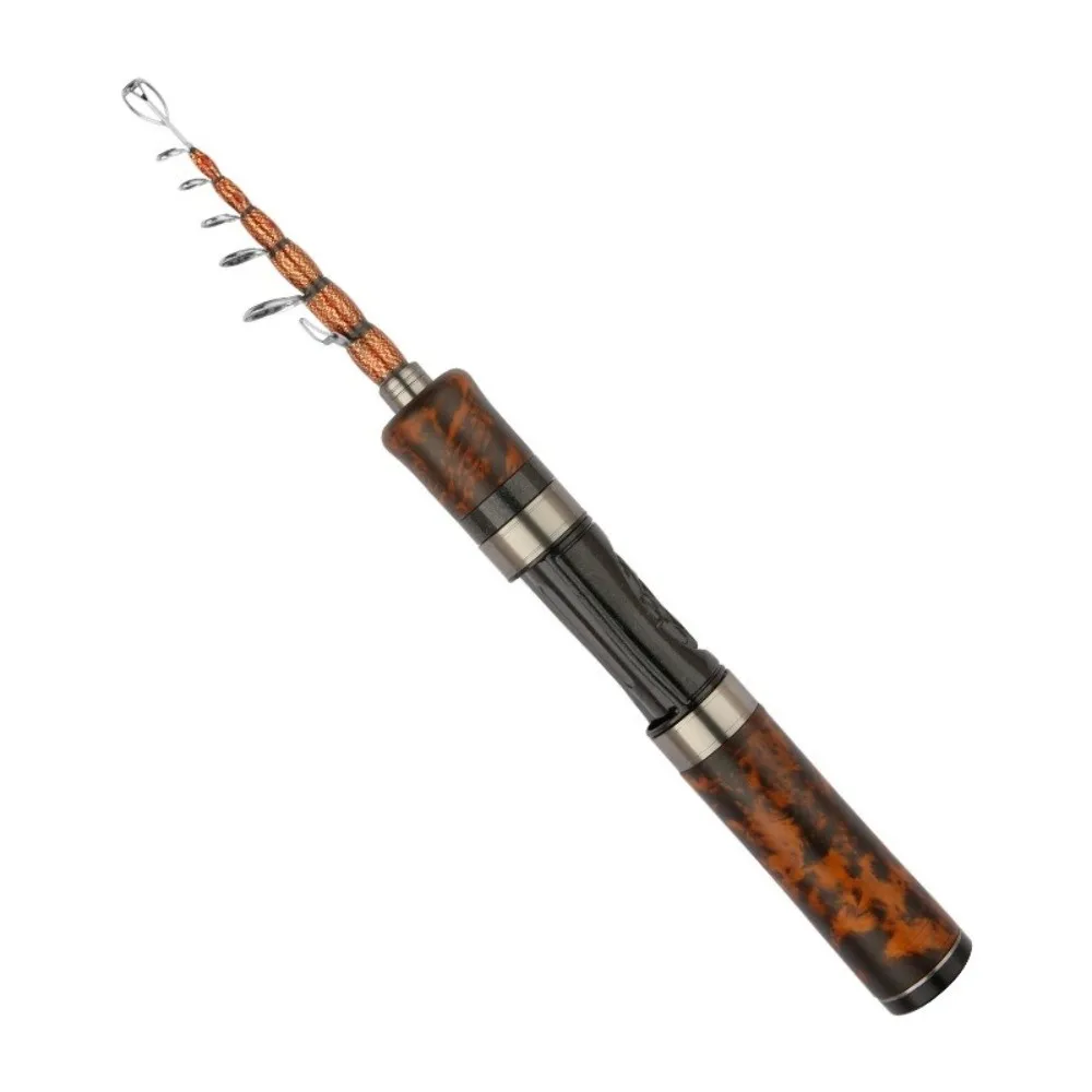 Vara de pesca telescópica de 1.5m-1.8m de comprimento, liga de titânio, ul/ml, vara de pesca de energia, fibra de vidro, design de viagem, vara de fundição