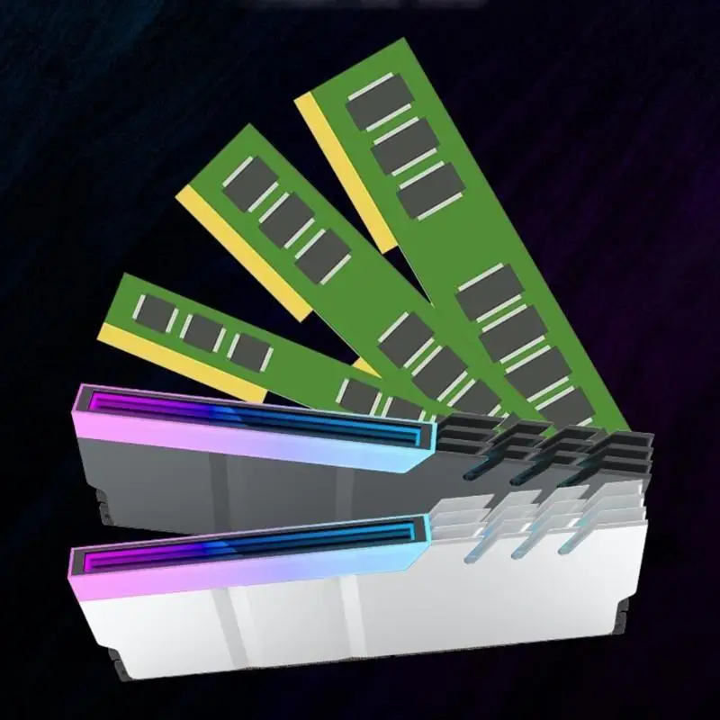 

652F Efficient Cooling Solution for Motherboard Memory Card Cooler 5V 3-Pin ARGB Heat Sink Pad Copper+Aluminum