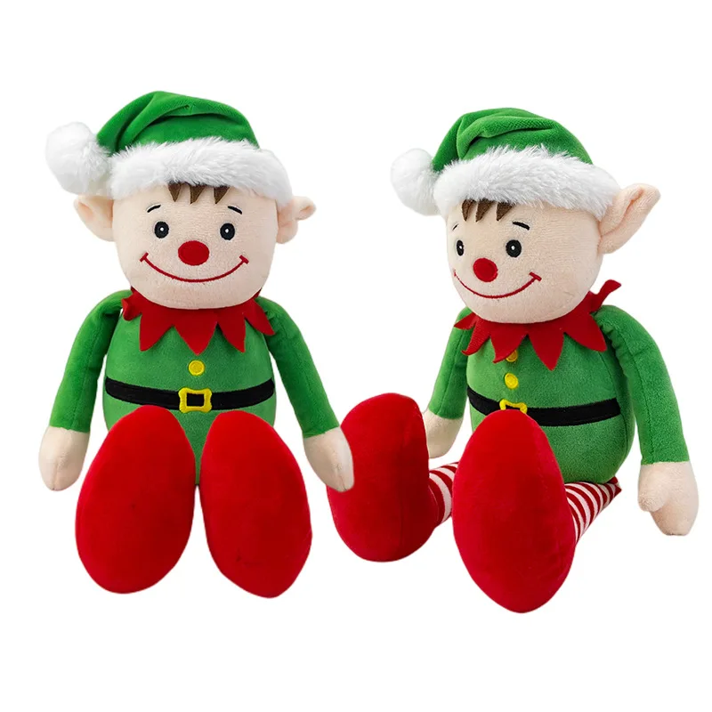 40cm Christmas Santa Claus Plush Doll Snowman Elf Elk Deer Plushie Toy Soft Sleeping Pillow Home Decoration Fans Girlfrien Gifts