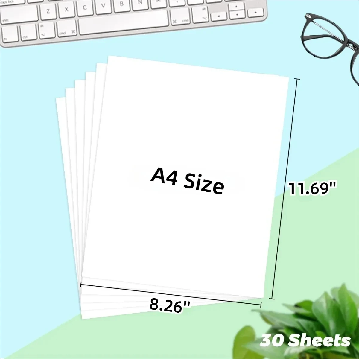 200 Sheets A4 White/Kraft Printable Self-Adhesive Matte glossy Paper Sheet for Laser Inkjet Printer Copier For Office Printing