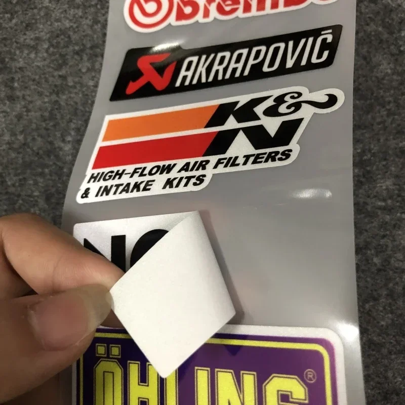 Motorcycle Sticker Sponsor SHOEI NGK Reflective Sticker Motorcycle Helmet Sticker Body Scratch Sticker Car Parts