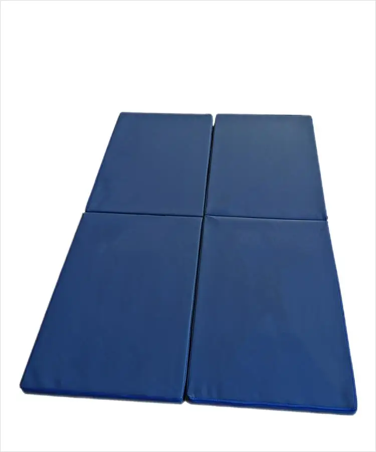 Wholesale Cheap Fold Tumbling Floor Exercise Crash Combined Leather Cushion Yoga Mat Gymnastics