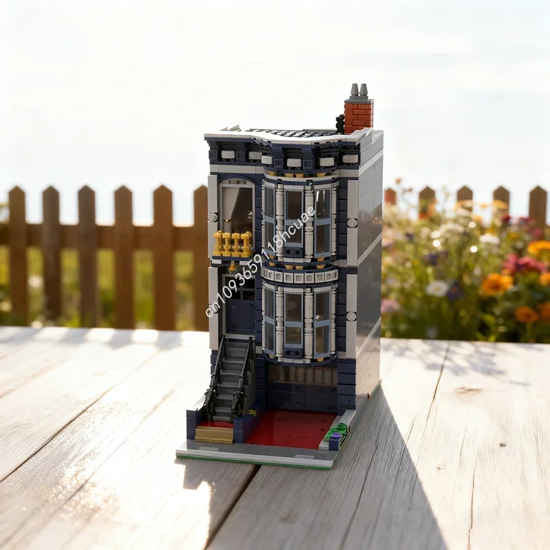 1812 pièces MOC maison de ville victorienne modèle modulaire blocs de Construction Construction assembler bricolage idée cadeau de noël enfants jouet anniversaire