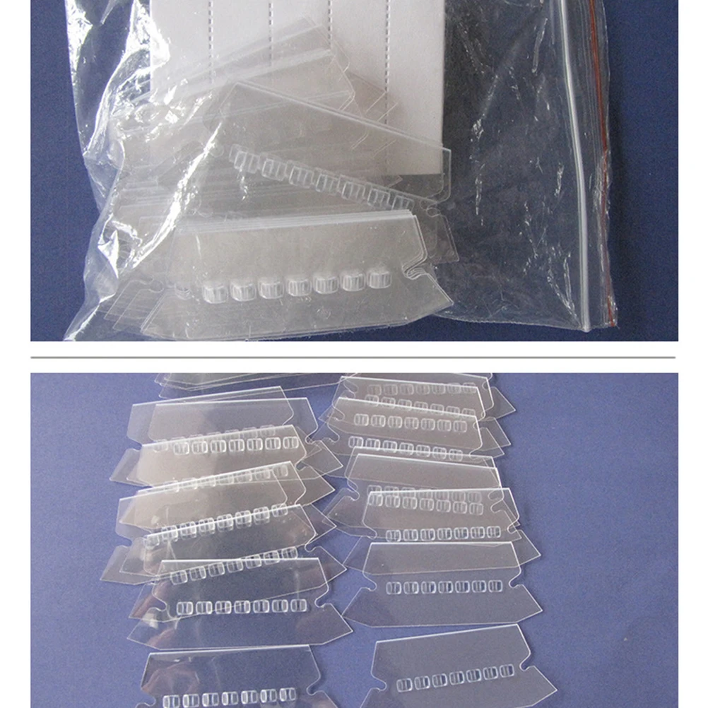 

120pcs Clear Filing Tab File Folder Labels Reusable Easy Read Hanging Tabs Folder Tags Organizational Supplies