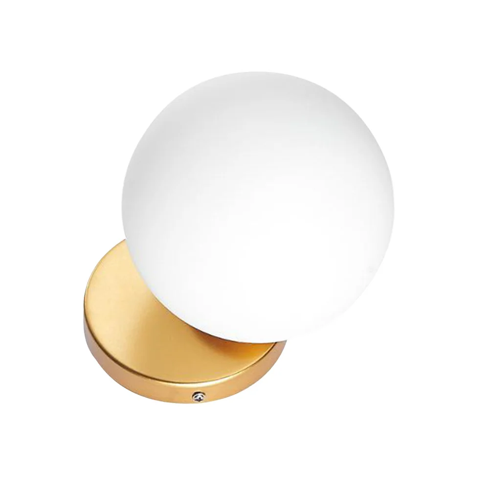 

Modern Wall Lamp Bedside Round Decorative Golden Light for Bedroom Living Room Corridor Balcony Household Bedside Wall Light
