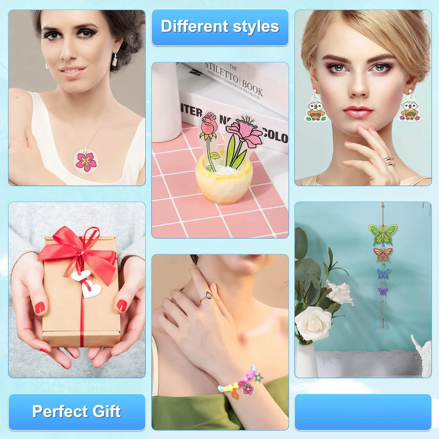 5-10 قطعة من الألواح البلاستيكية المنكمشة ورق دينك شبه شفاف A5 ورق فني يتقلص لصنع سلسلة المفاتيح الحرفية الإبداعية