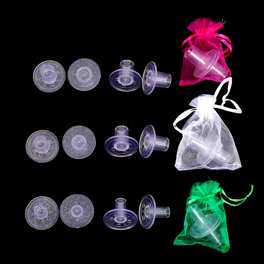 30 Pairs/Lot Silver Powder Heel Protectors Stiletto Covers Heel Stoppers Antislip Silicone High Heeler For Wedding Party Favor