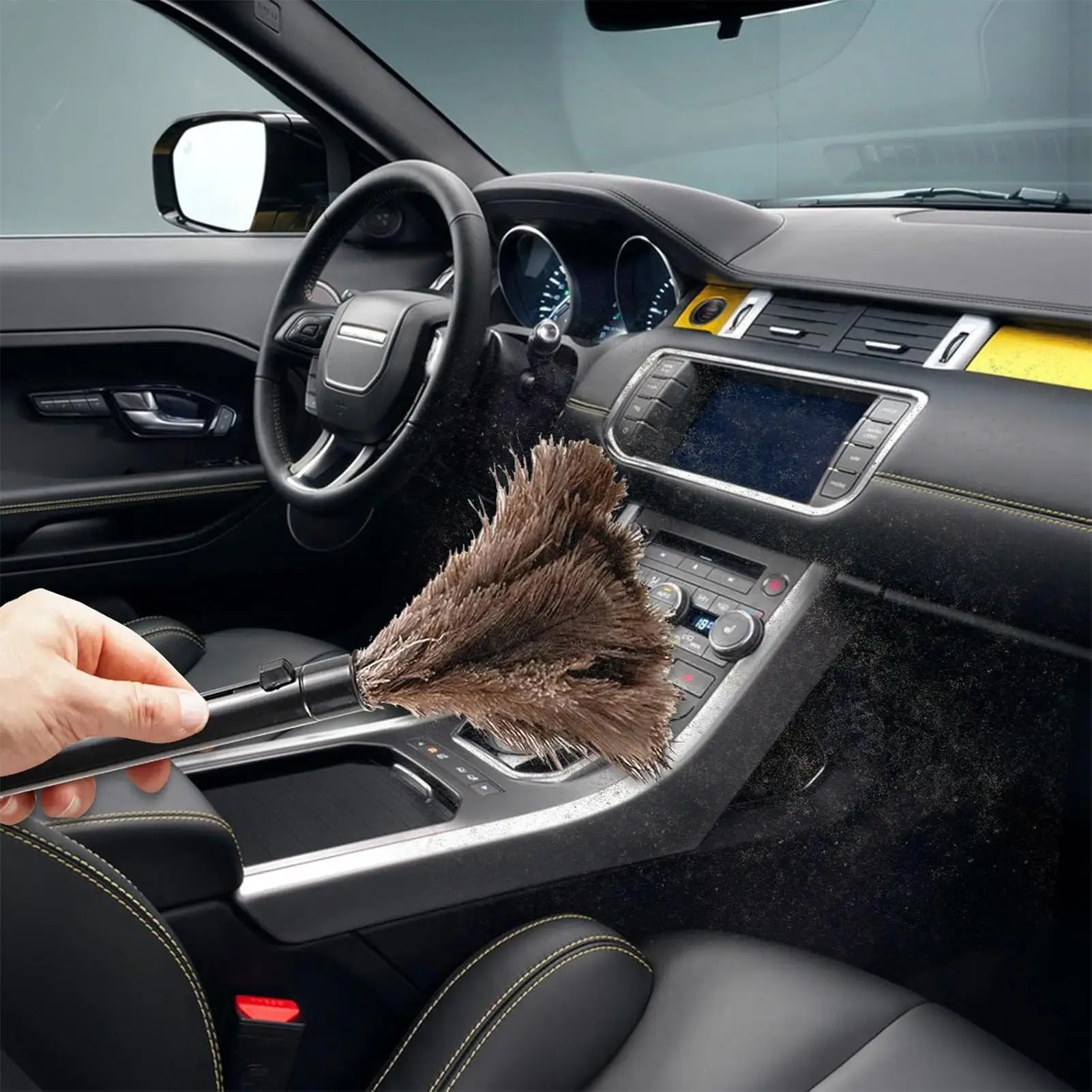 

Тряпка с перьями, щетка для удаления пыли со страусиными перьями, антистатические многоразовые принадлежности для домашнего хозяйства, инструмент для очистки автомобиля от пыли