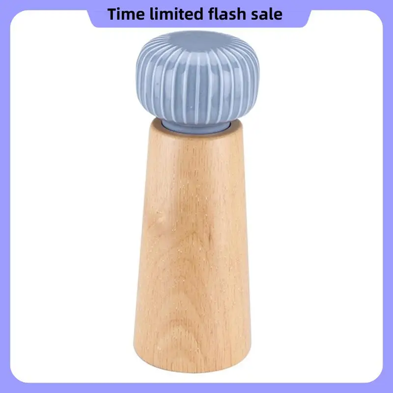 

Salt And Pepper Grinder Wood Spice Pepper Mill With Strong Adjustable Core Manual Pepper Shakers Kitchen Cooking Tools Durable