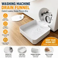 Washing Machine Drainage Tray, Water Catch Tray for Lint Filter Cleaning, Portable Anti-Spill Water Pan for Home Laundry Room 3