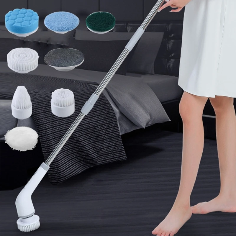 Cepillo limpieza para baño, cepillo limpieza adecuado para suelo, pared, bañera
